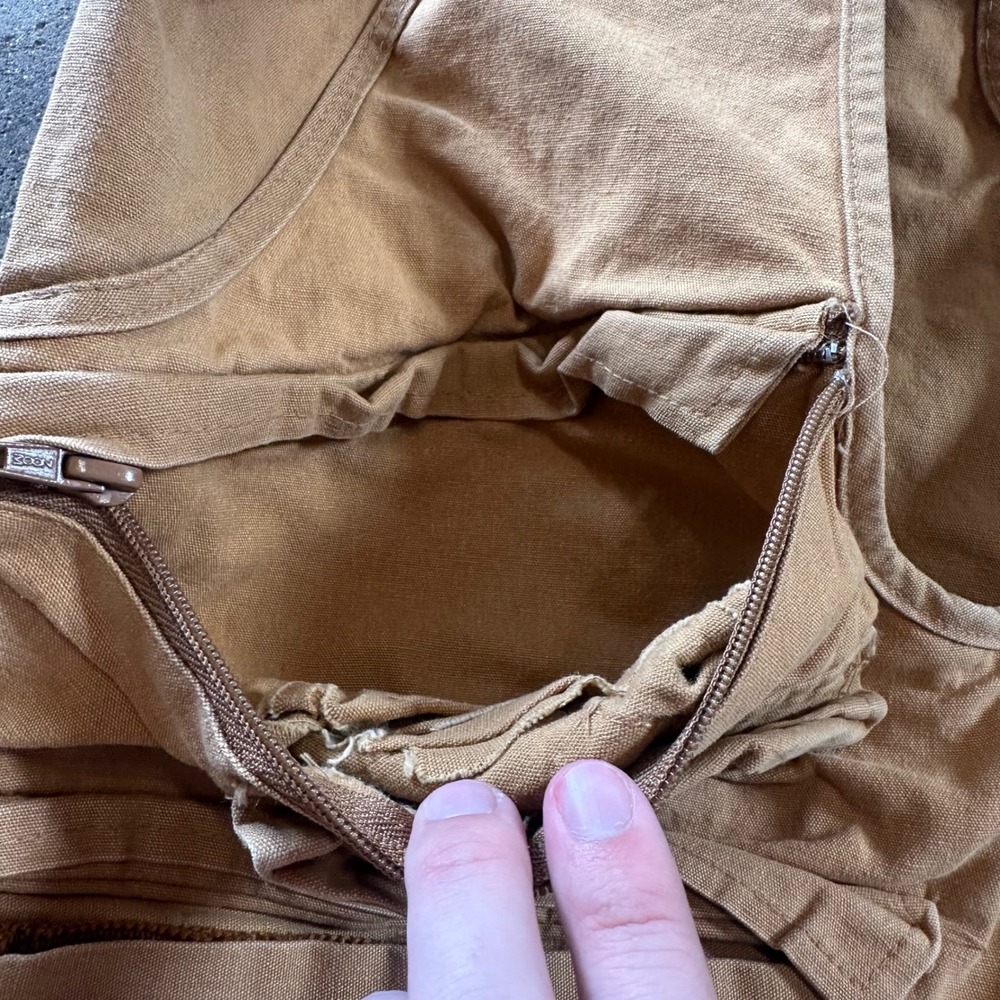 VTG Game Winner Hunting Vest Mens XL Tan Brown Duck Canvas Utility Game Bag - Picture 5 of 11